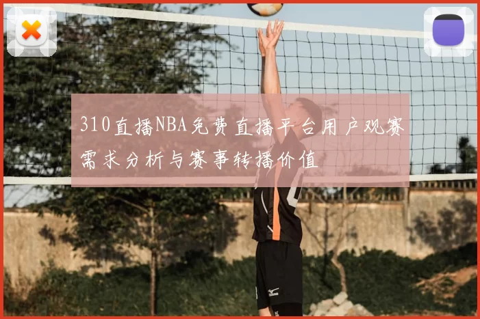 310直播NBA免费直播平台用户观赛需求分析与赛事转播价值