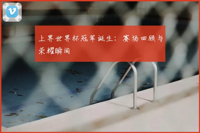 上界世界杯冠军诞生:赛场回顾与荣耀瞬间