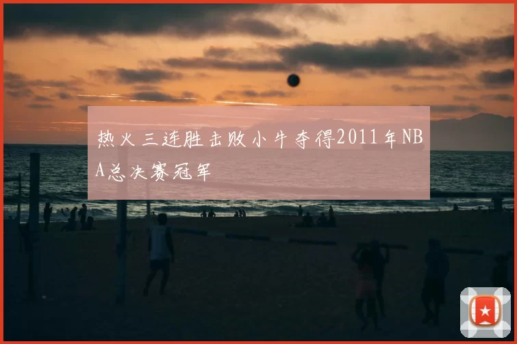 热火三连胜击败小牛夺得2011年NBA总决赛冠军